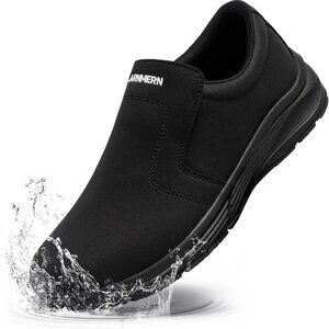 Non Slip Water Resistant Work Shoes for Women Leather Size 8.5 Wide